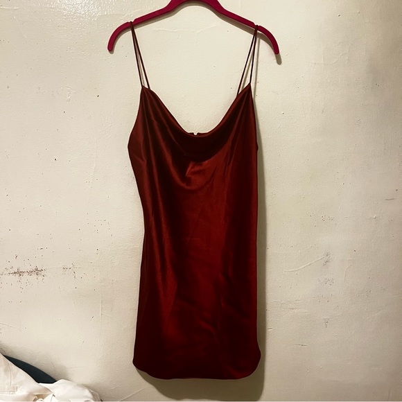 Alice & Olivia Red Tank Mini Dress 10 - Picture 2 of 4